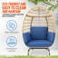 Chaise de patio avec coussins Alyssha-865299308