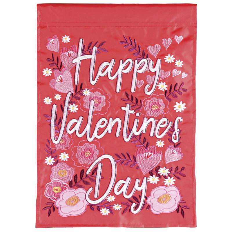 Drapeau de jardin en polyester double face H 18 po x l 13 po