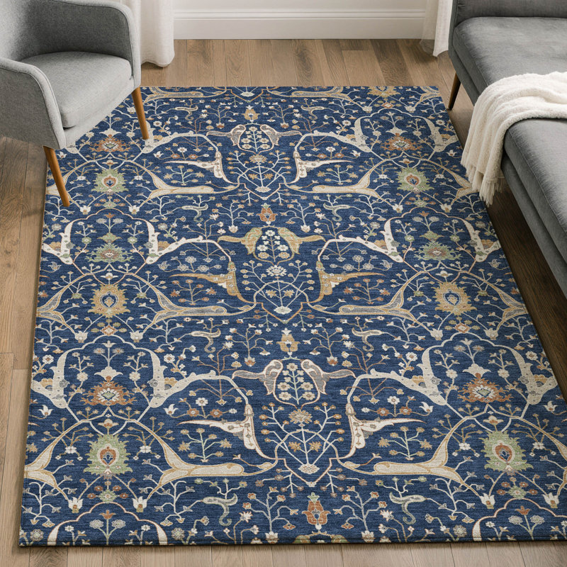 Tapis lavable à la machine de qualité supérieure Mayfield AMF2250, 8 pi x 10 pi, Marine
