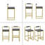 Ensemble de 2 tabourets de bar modernes à hauteur de comptoir en velours avec dossier bas pour îlot de cuisine-1705218963-1705219054