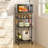 Rolling Kitchen Microwave Cart, 4 Tier Microwave Table Stand Wit...