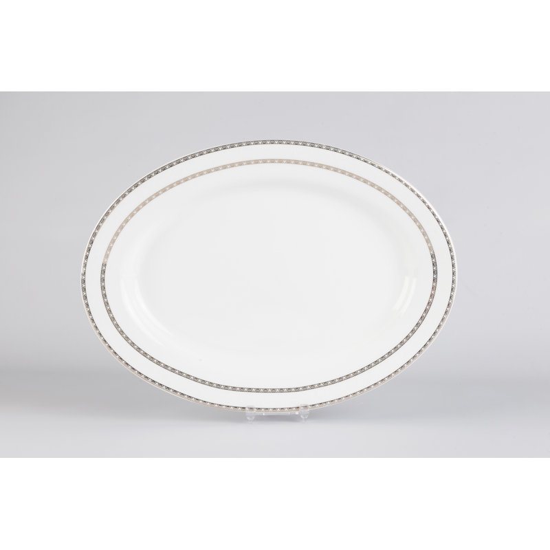 ClassicLiving Smithshire Bone China Platter, 3cm H x 30cm W x 30cm D