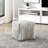 Upholstered Square Footstool Pouf, Non-Slip, 300Lbs Weight Capacity, Multi-Color, 16" H X W D Multi-Color Fabric Pouf , Limit, 16 Inches