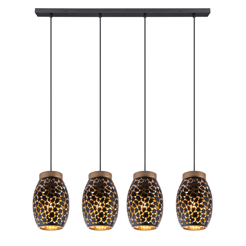 Marcoux 4 - Light Black Kitchen Island Pendant