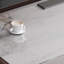 62.99" White+Silver Rectangular Stone+Solid Wood+Stainless Steel with 3 drawers desk-109026111