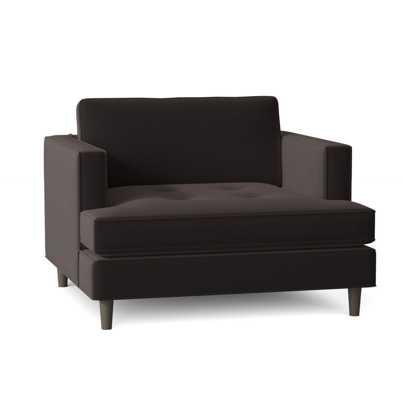 Upholstered Armchair, Gypsy Graphite Performance Microfiber