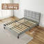 Velvet Upholstered Platform Bed with Headboard-114297175