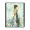 Abstract Woman Floral Dress by Lisa Ridgers - Floater Frame Painting on Wood
