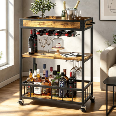 Metal Bar Cart