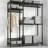 76.38"H Heavy‑Duty Open Closet Garment Rack
