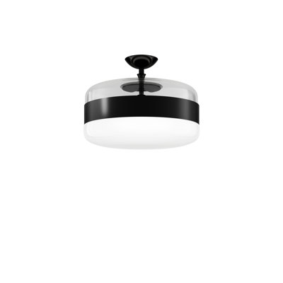 Futura Ceiling Lamp G Amber Brass Matt Black 1 E26 Ul