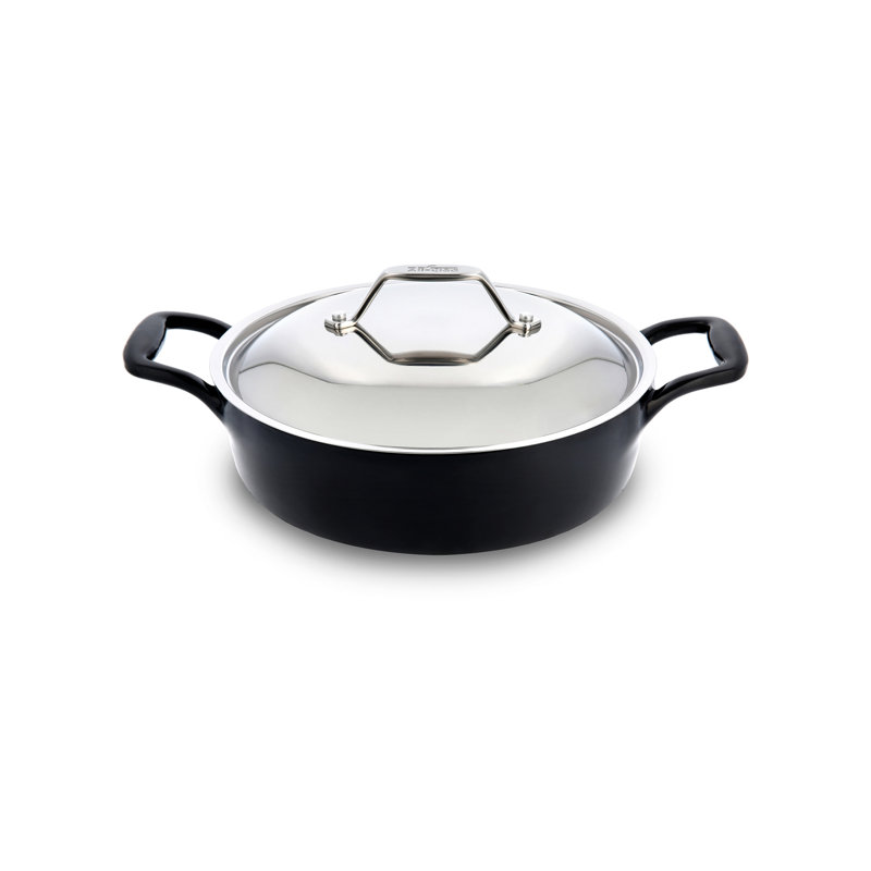 Enameled Cast Iron, Braiser with Lid, 4 quart - Thumbnail 4