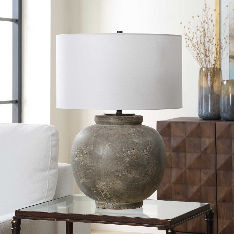 Uttermost Rock Of Ages Rust Brown Table Lamp
