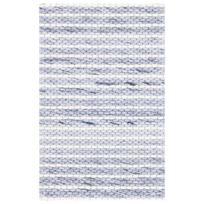 Tapis bleu / ivoire Ese