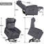 Fauteuil inclinable électrique classique avec télécommande, poche latérale