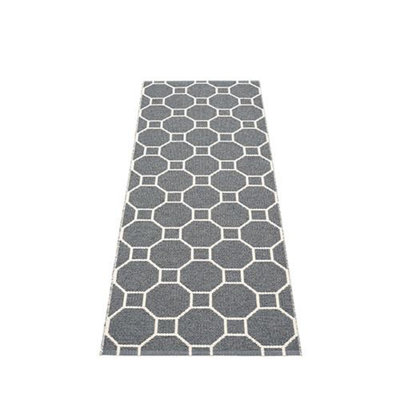 Rakel Geometric Area Rug in Gray/Ivory