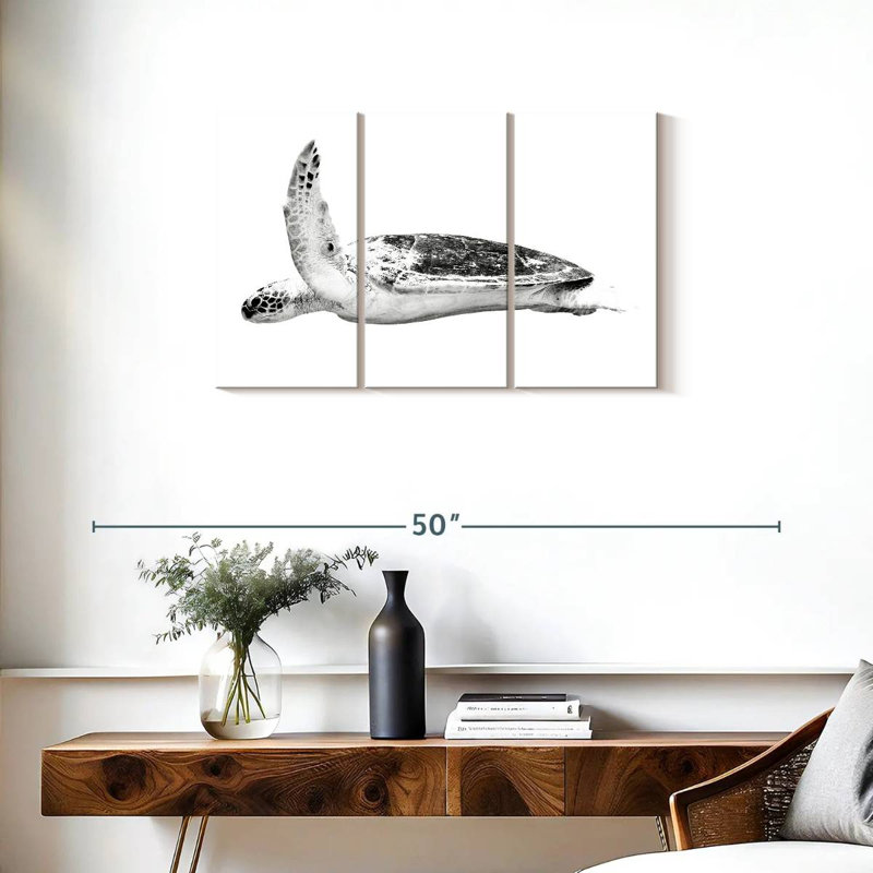 Brampt Noble Hawksbill Turtle, 20" H x 33" W