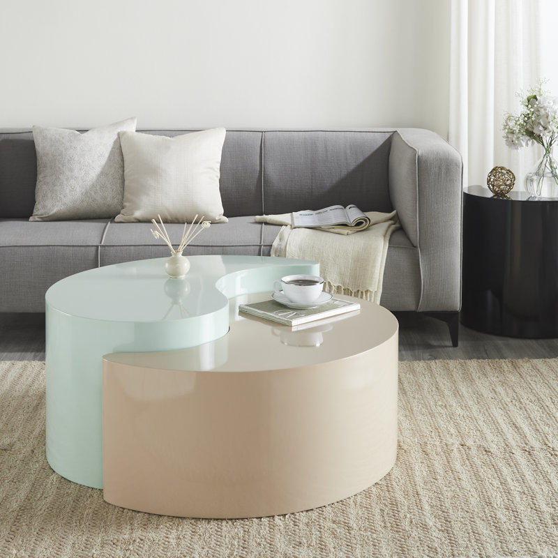 Table de bout Addington, Menthe et taupe