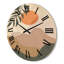 Horloge murale abstraite lune en terre aux tons de terre I-63903968