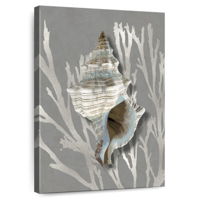 Aletra Shell Coral Silver On Gray III