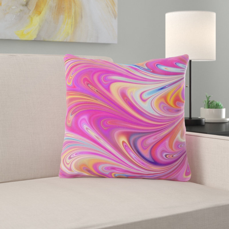 Coussin décoratif transparent, Rose / orange / bleu, Intérieur