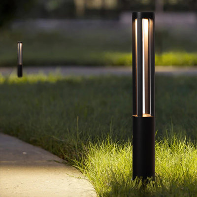 Black Integrated LED Bollard Light
