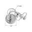 Abat-jour avoine texturé 2 lumières l 16 po avec diffuseur, cordon blanc