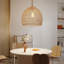 Luminaires suspendus en rotin et osier en bambou, lanterne en bambou pour salon, salon de thé et café-233570533