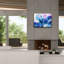  «Abstract Pouring H» par Jean Plout, art mural sur toile, 34 po x 26 po