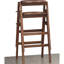 2 tabourets de hauteur de comptoir empilables Mid-Century modernes, 2 hévéa massif, finition noyer, siège confortable l 16 po x P 19,26 po H 29,13 po, 2 tabourets en bois d'hévéa avec accoudoirs