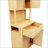 72-Foot-Tall, Double-Door Bamboo High-Capacity Storage Cabinet For Main Living Spaces With Natural Charm And Ample Storage