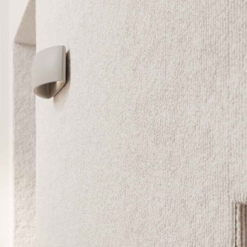 Robertsdale Ceramic Flush Mounted Sconce, Grey