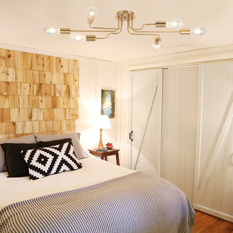 Semi Flush Mount, Brass