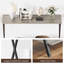 Console étroite, table basse de 41 po de largeur, tables d'entrée à 2 niveaux avec tablette de rangement pour le salon