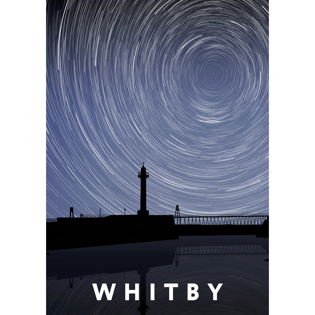 Whitby Night Timelapse by Richard O'Neil - Graphic Art Print on Paper