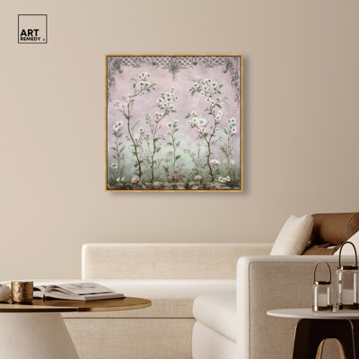 Art floral romantique sur toile fondu floral par Art Remedy