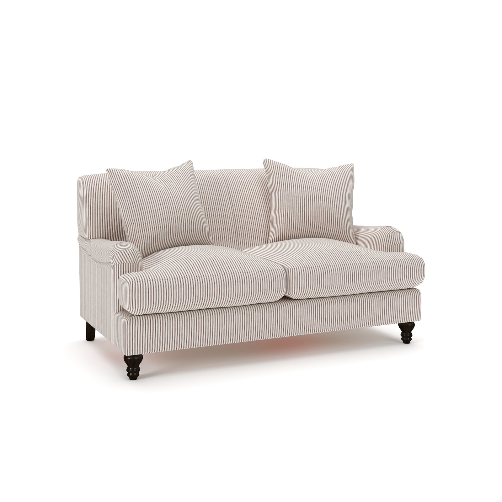 Walters 59" Velvet Loveseat, Cruise Sangria