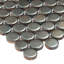 Carreau de mosaïque de plancher et de mur en porcelaine industrielle 12 po x 13 po Industrial Penny-2010861556