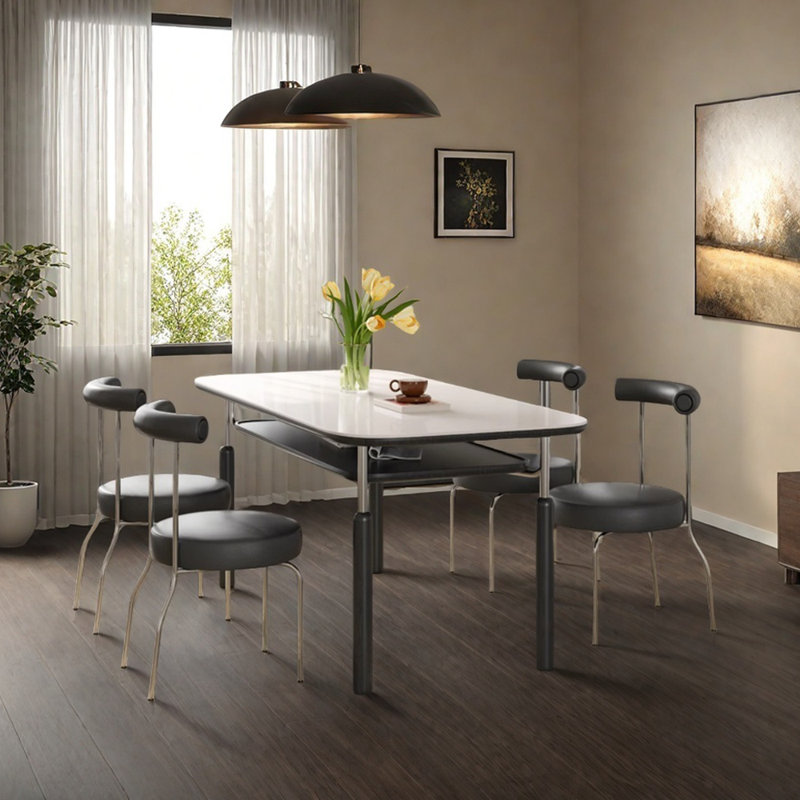 Table de salle à manger moderne, H 29,52 po x L 55,11 po x l 31,49 po