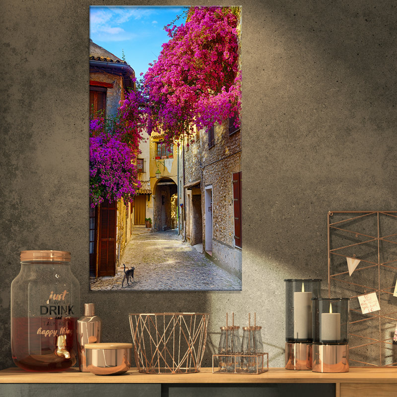 Paysage, vieille ville, Provence, photographie sur toile - Magnifique vieille ville, H 32 po x l 16 po x P 1 po