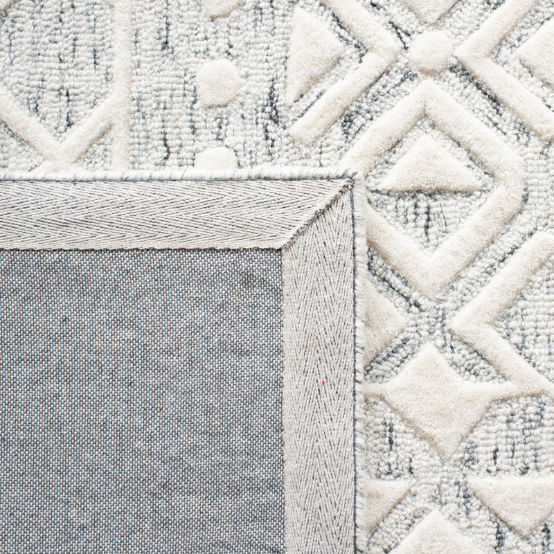 Metro Hand Tufted Wool And Cotton With Latex Southwestern Rug, Rectangle 5' x 8'