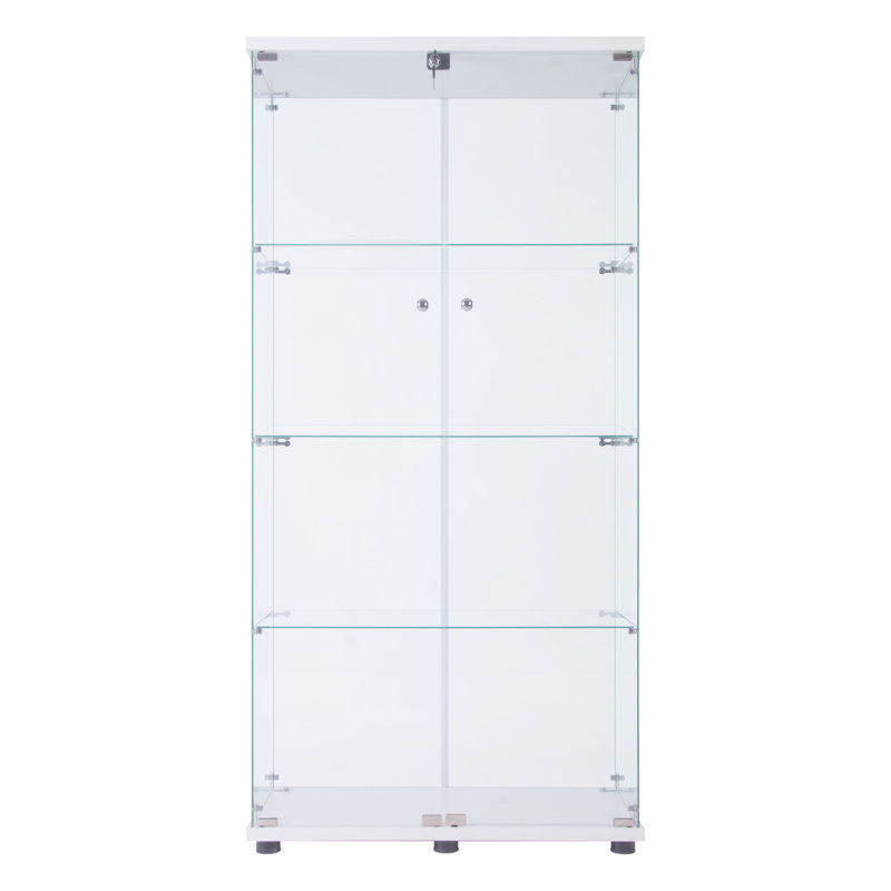 Vitrine à deux portes avec 4 tablettes