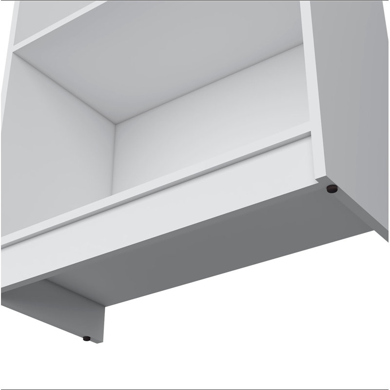 Bibliothèque blanche, (4 Shelves) 71.1"H x 24.7"W x 11.7"D