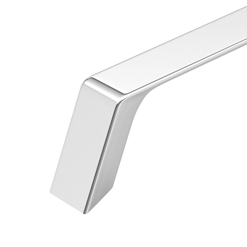 Poignée barre 10 1/8 po en métal, Chrome
