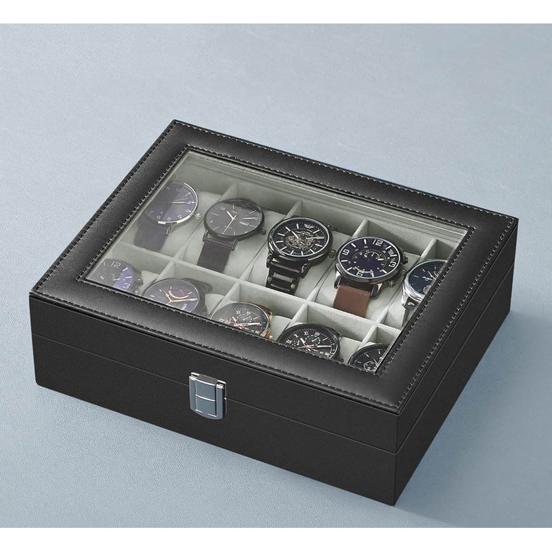Watch Box +, Black/Greenish Grey