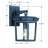 Dematteo Black Graphite Outdoor Wall Mount-443403369