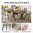 85.03" Rectangular Brown Dining Table Set with 8 Chairs for Kitchen, Bar, Living Room,Modern Farmhouse Large Kitchen Table Set-261552133