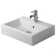 Vero Ceramic Rectangular Vanity Console Bathroom Sink with Overflow