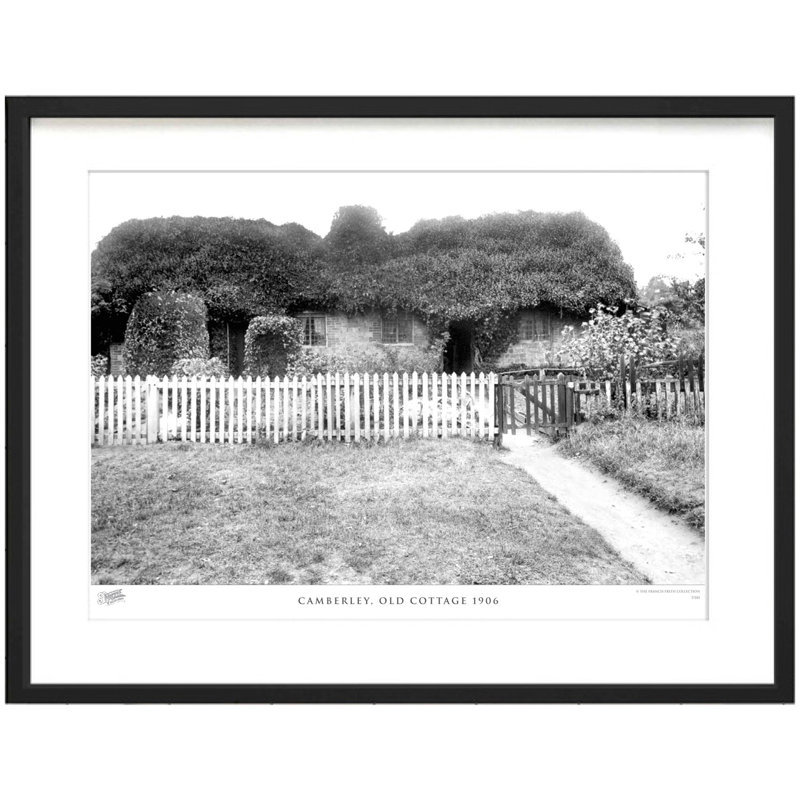Camberley, Old Cottage 1906 by Francis Frith - Single Picture Frame Print, 60cm H x 80cm W x 2.3cm D