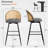 Augustinus Swivel Upholstered Counter & Bar Stool-864754197-864754195